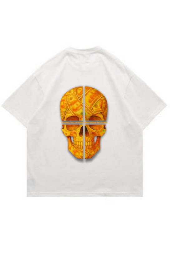 THE GOLDEN SKULL SYNDICATE TEE (WHITE)