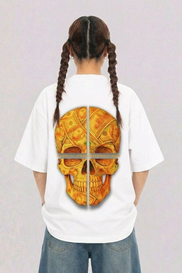 THE GOLDEN SKULL SYNDICATE TEE (WHITE)